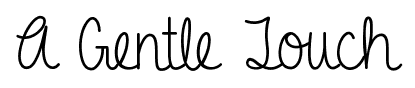A Gentle Touch font